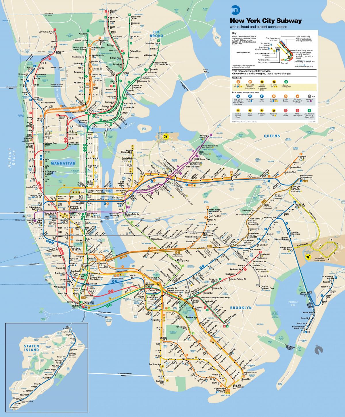 Mapa stacji metra Brooklyn
